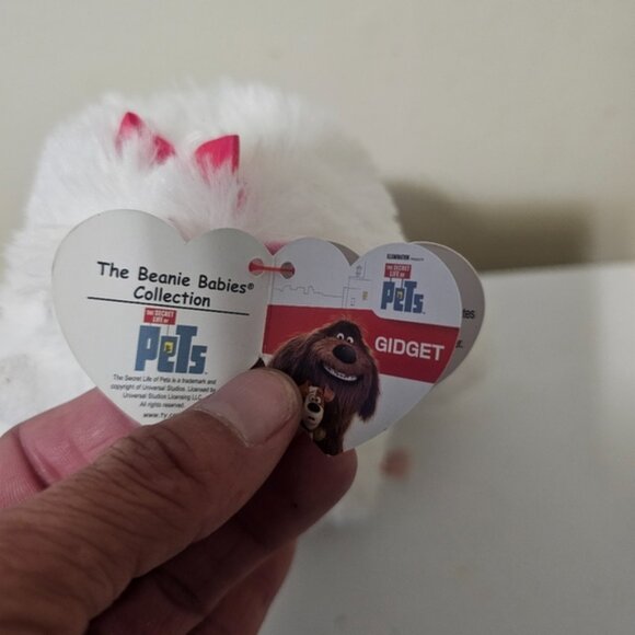 TY Beanie Baby 6 GIDGET Pomeranian Dog (Secret Life of Pets) Plush Toy - Picture 6 of 7